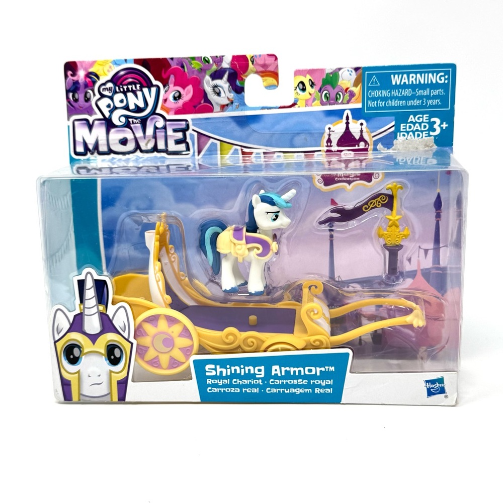 My Little Pony The Movie Shining Armor Royal Chariot Figure Set NEW